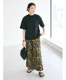 CRAFT STANDARD BOUTIQUE レーヨン柄プリントワイドパンツ