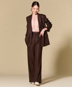 BEIGE， CAROLE / リネンライクフルレングスワイドパンツ