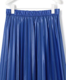 ICB 【洗える】 レザーライクシアープリーツ スカート