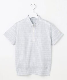 23区GOLF 【WOMEN】モノグラム柄 ハーフジップカットソー