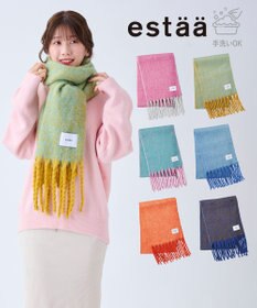 MOONBAT estaa ボリュームマフラー シャンブレー／手洗い可