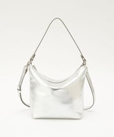 russet ソフトレザーシンプルショルダーバッグ【silver】(CE-1462)