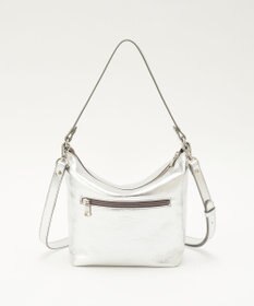 russet ソフトレザーシンプルショルダーバッグ【silver】(CE-1462)