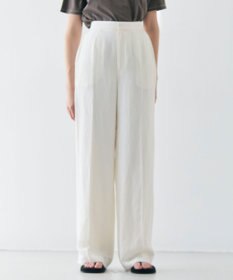 BEIGE， 【洗える】BERNARD / リネンストレートフルレングスパンツ