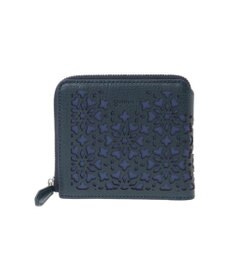 genten カレイド 外ファスナー2つ折り財布