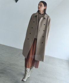 BEIGE， 【VERY NaVY12月号掲載】LABBOCK / ウール混ラグランステンカラーコート