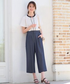 ANY SIS 【洗える】ベルトポイントワイド パンツ