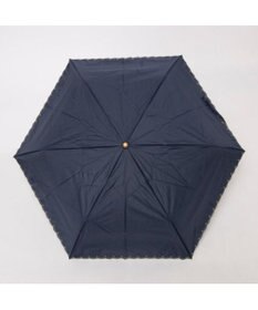 UNBILLION カシュネ cachenez / PUフローラルラメ刺繍3段折りたたみ傘