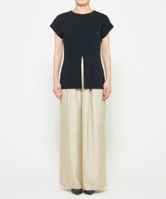 uncrave ダブルフェイスジャージー 2WAYスリットトップス