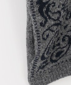 JOSEPH ABBOUD 【インポート素材/ソフトな肌触り/軽量】MOUSSE ペーズリー柄ショール カーディガン