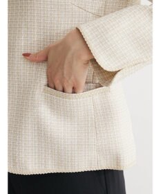 Green Parks ｅｆ－ｄｅ　ツィード風ノーカラージャケット