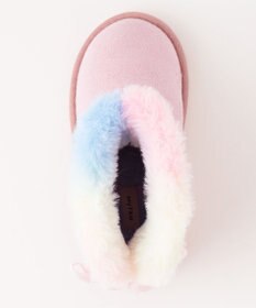 ANY KIDS フェイクムートン リボン ブーツ