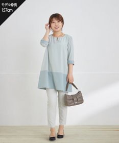 Tiaclasse 【日本製】ドライモーメント裾スリットパンツ