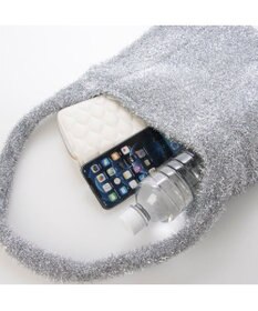 UNBILLION カシュカシュ cachecache / シャギーラメワンハンドルトートバッグ