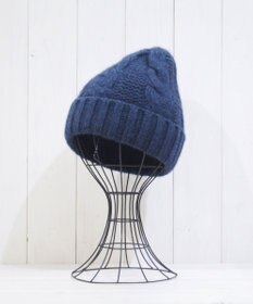 石田製帽 〈新色追加！〉カシミヤニット アラン編みワッチN ニット帽