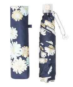 MOONBAT 【 遮光率100％/遮熱/UV/軽量】PAUL&JOE ACCESSOIRES(ポール&ジョー) 晴雨兼用日傘 クリザンテーム 総柄 花柄 折りたたみ傘