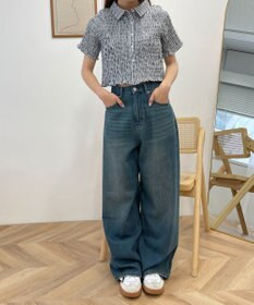 WEGO サマーデニムルーズワイドパンツ