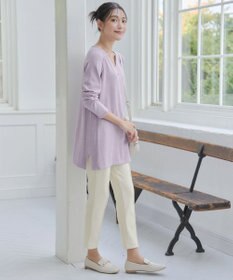 Tiaclasse L 【洗える】カシミヤ混ニットチュニック