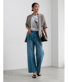 Te chichi マリリンモンローモノクロフォトTシャツ
