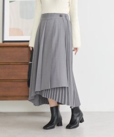 earth music&ecology ミックスプリーツスカート