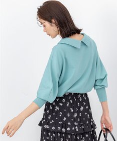 組曲 S 【加藤ローサさん着用 / 前後着用可】スムースストレッチロールネック ニット