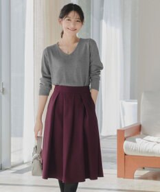 Tiaclasse 【洗える】カシミヤ混ニットチュニック