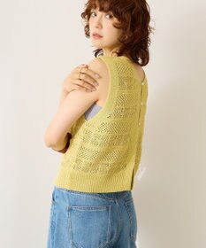 AMERICAN HOLIC 【前後2WAY】レース編みニットベスト