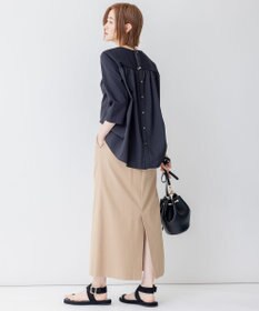 23区 【セットアップ対応】オックスストレッチ スカート