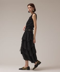 GRACE CONTINENTAL レースコンビティアードスカート