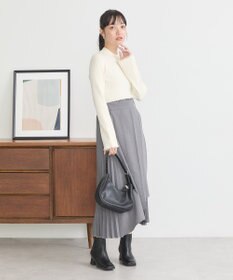 earth music&ecology ミックスプリーツスカート