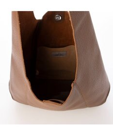 UNBILLION カシュカシュ cachecache / セミ合皮ホーボーバッグＬ