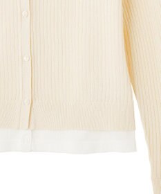 CRAFT STANDARD BOUTIQUE レイヤードポロ衿カーディガン