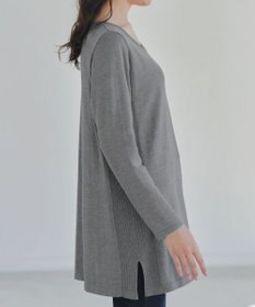 Tiaclasse 【洗える】カシミヤ混ニットチュニック