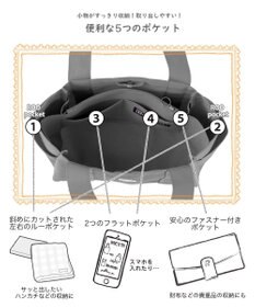 ROOTOTE 3670【仕切り+自立】LT.デリ.パルーティ.クリア-A