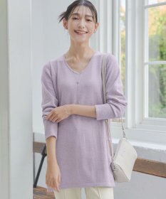 Tiaclasse 【洗える】カシミヤ混ニットチュニック