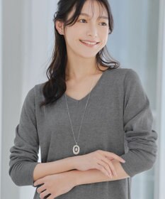 Tiaclasse 【洗える】カシミヤ混ニットチュニック