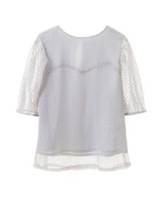 earth music&ecology 袖シアーレースプルオーバー