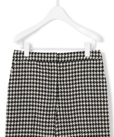 ICB L ハウンドトゥースツイード ワイドストレートパンツ