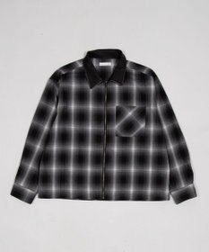 WEGO 【ユニセックス着用ITEM】オンブレチェックシャツジャケット