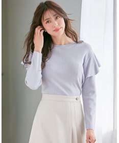 ANY SIS 【洗える】フレアディテール ニット