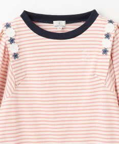 組曲 KIDS 【110-140㎝】リボンボーダー トップス