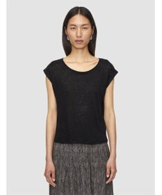 JOSEPH 【洗える】リネンジャージー　キャップスリーブトップス