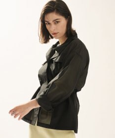 uncrave シアーオーガンジー ミリタリーブルゾン