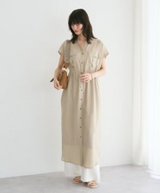 YECCA VECCA ミリタリースキッパーシャツワンピース