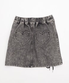 WEGO レースアップハートポケットデニムスカパン