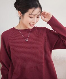 Tiaclasse 【新色追加・洗える】ミドルリブニットチュニック