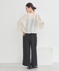 earth music&ecology シアーショートシャツブルゾン