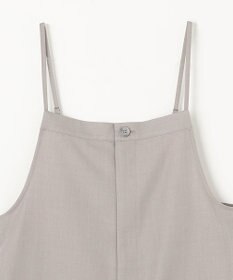 ANY L フロントジップサロペット