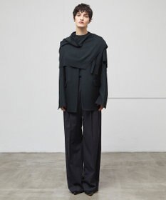 BEIGE， GRANET / ノーカラーリバージャケット