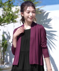 Tiaclasse L 【小倉優子さん着用・UVケア・接触冷感】ショートトッパーカーディガン